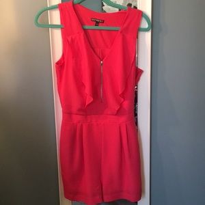 Hot pink romper